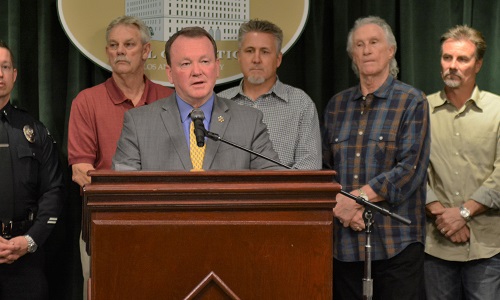 Sheriff Jim McDonnell at press conference