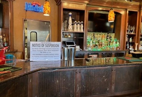 California ABC Agents Post Notice of Revocation at Salinas Grill